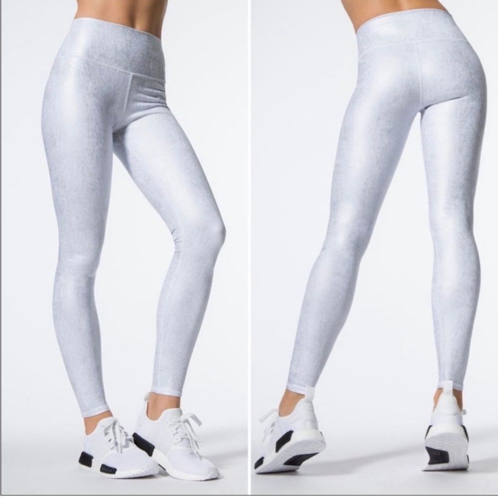 Alo Yoga High Waist Airbrush Metallic Leggings